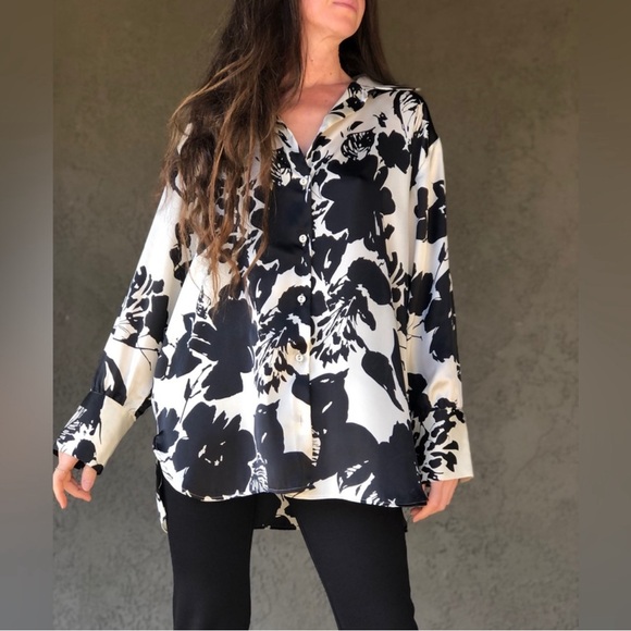 Zara Floral Print Shirt - Picture 2 of 15